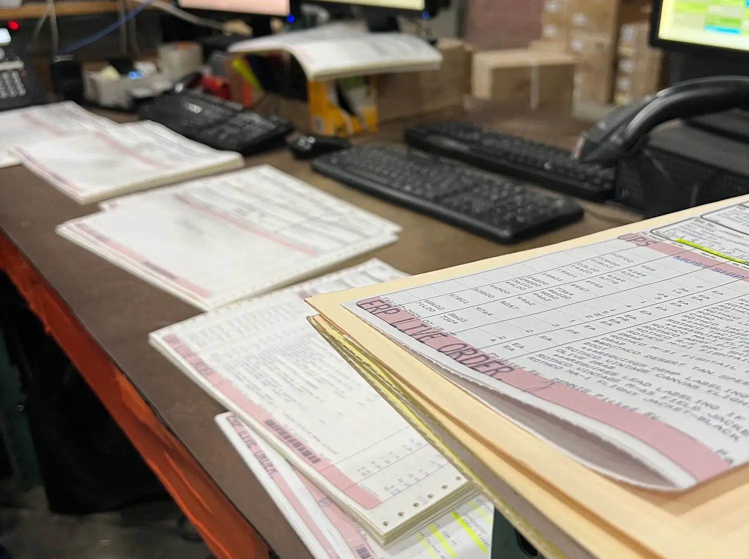 Paperwork on Desk
