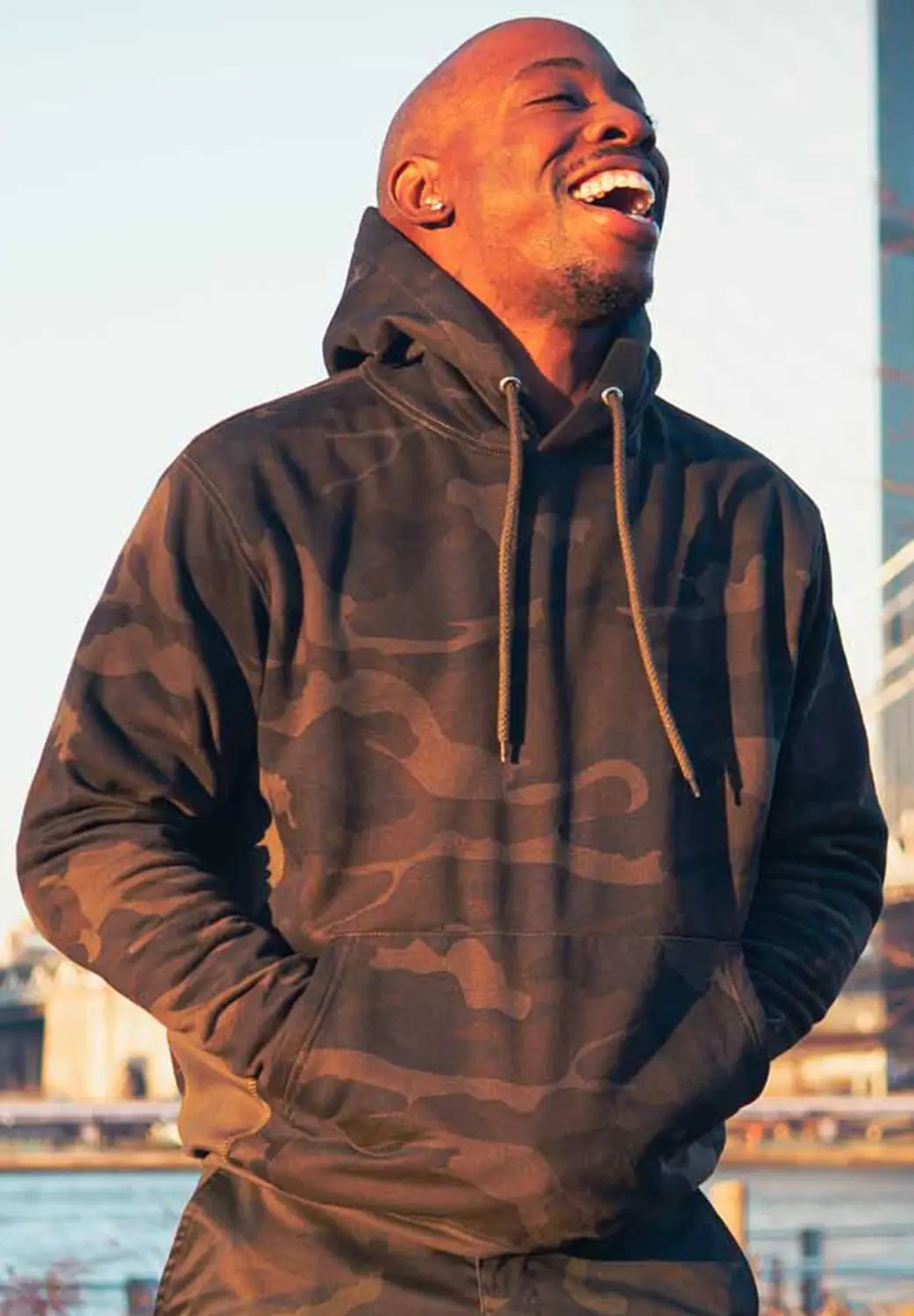 Midnight Black Camo Hoodie