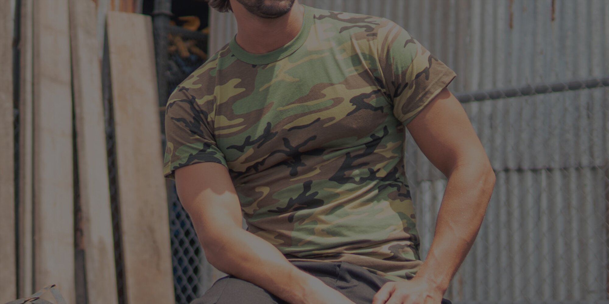 camo tshirt banner