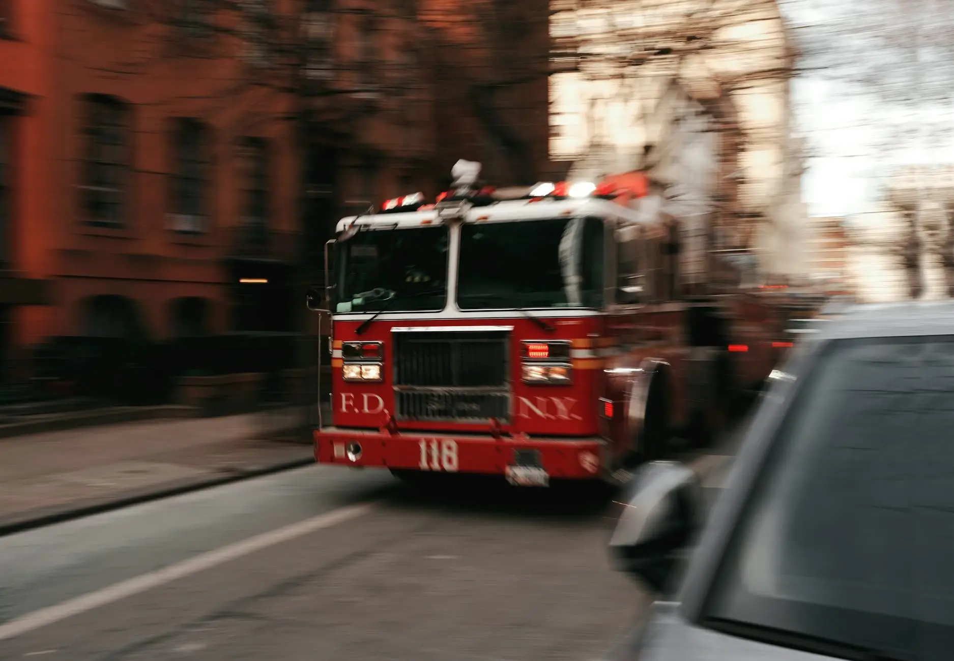 Fire Truck, FDNY, City Street