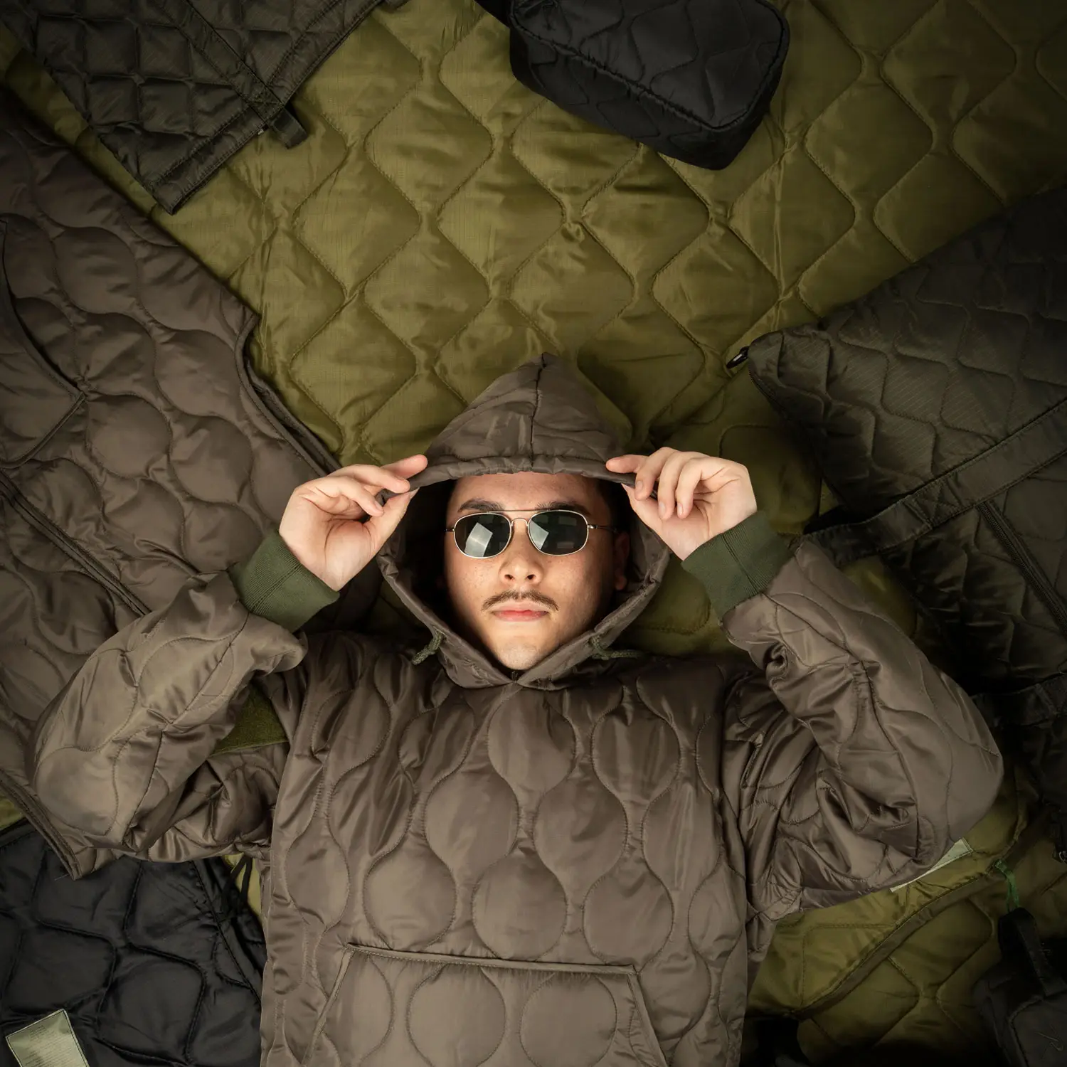 Guy Wearing Woobie Hoodie