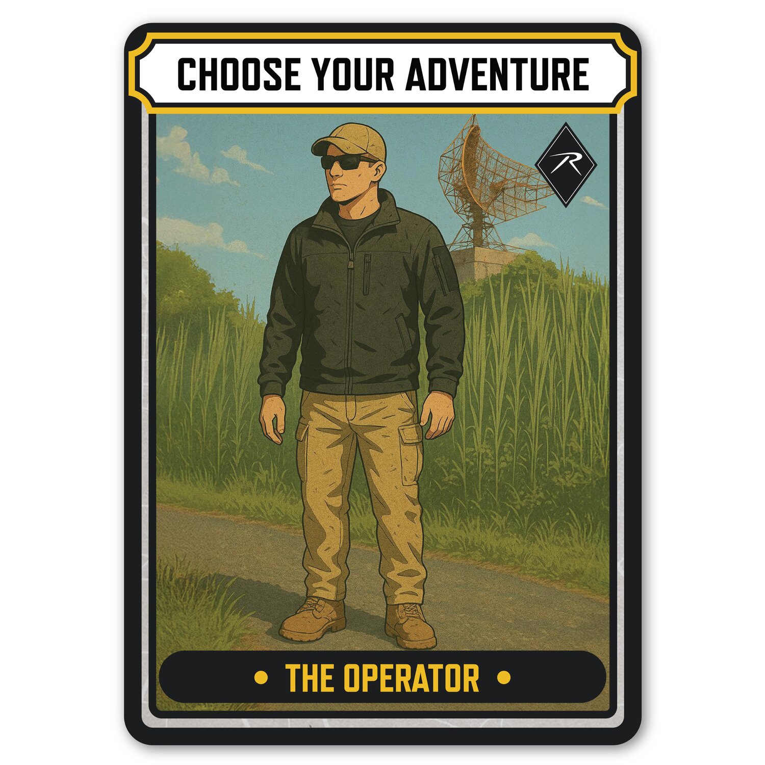 Choose Your Adventure The Operator Graphic Design TCG Playing Card Campaign