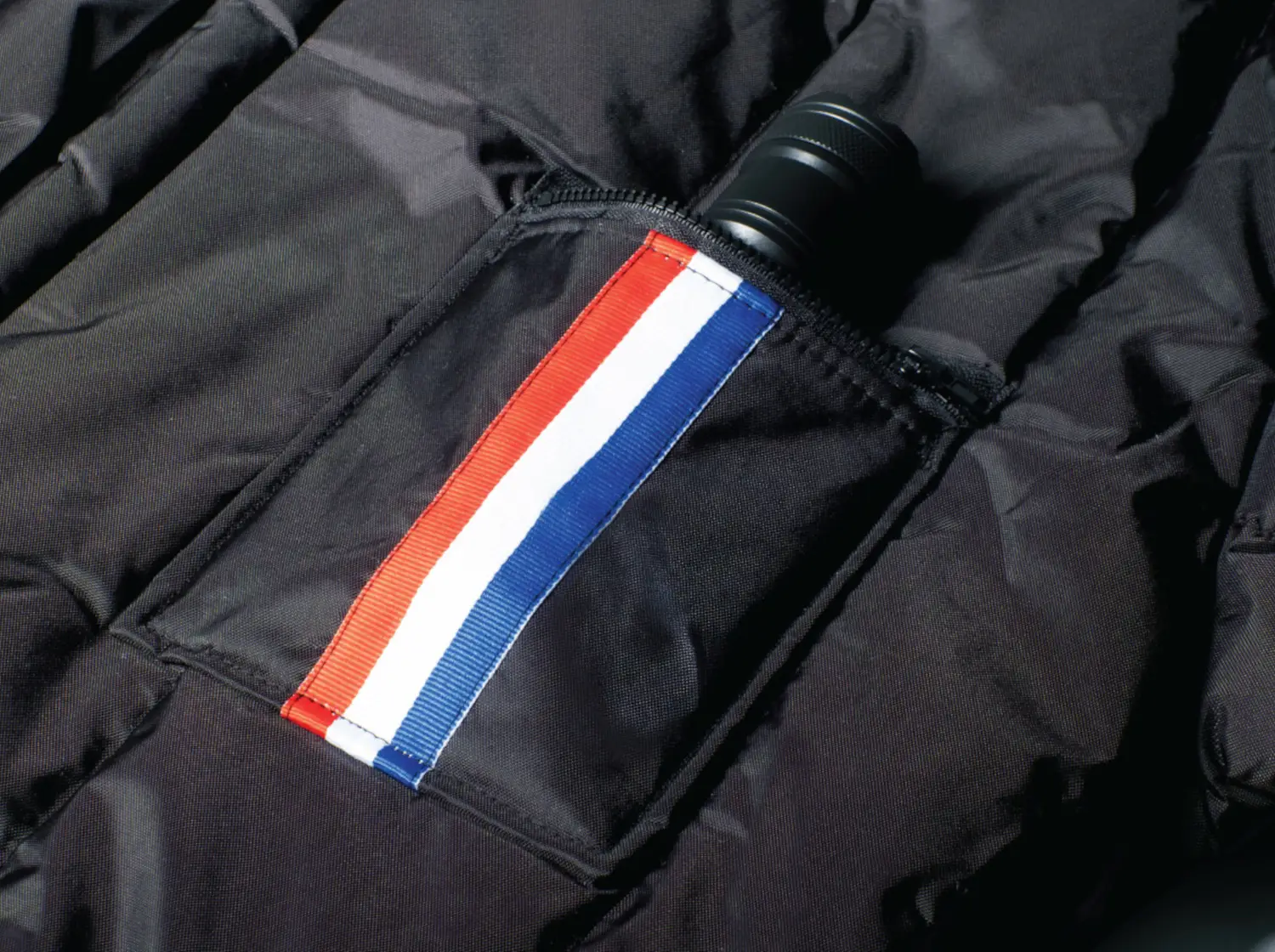 Zippered Chest Pocket