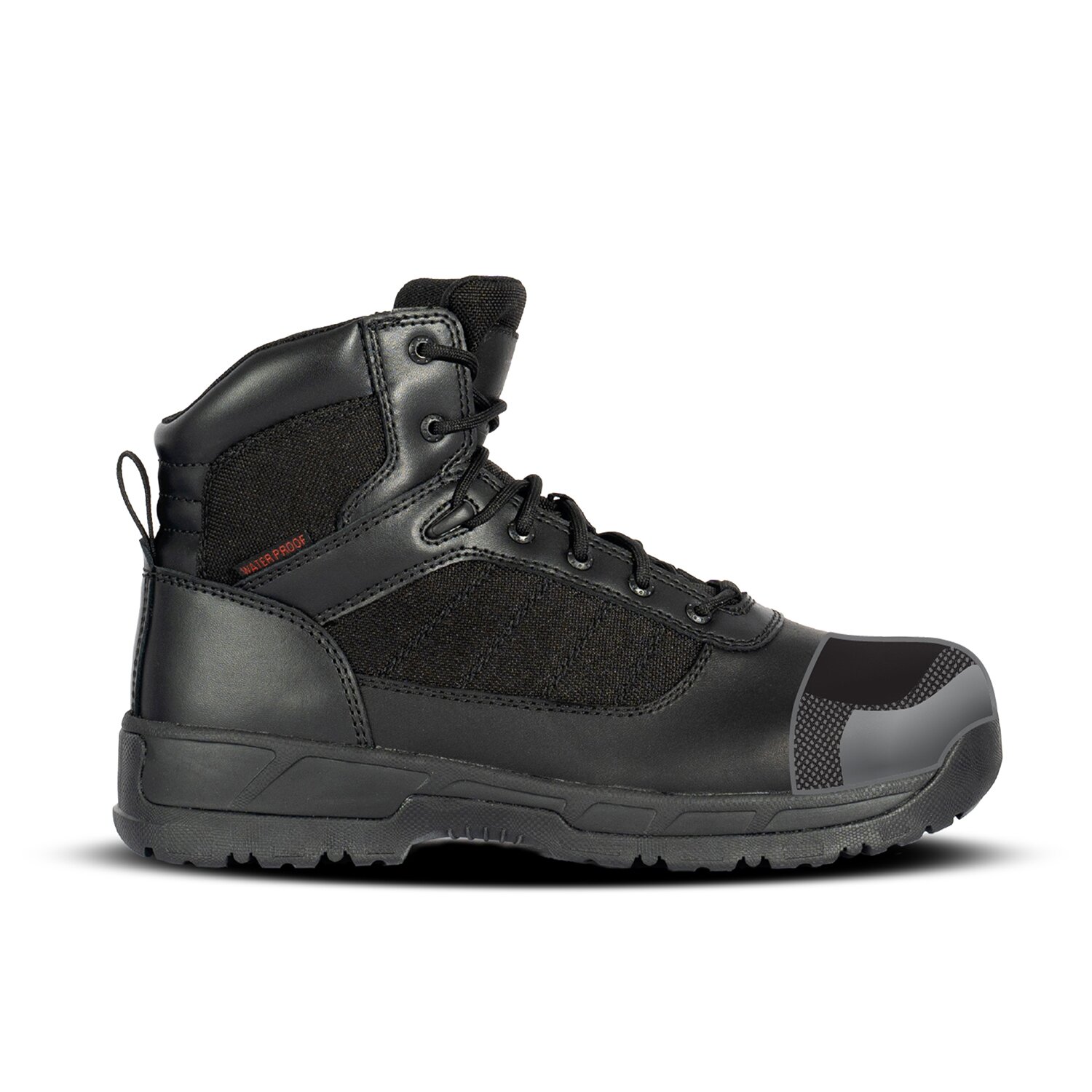 Black 6 Inch Comp Toe Guardian Tactical Boots