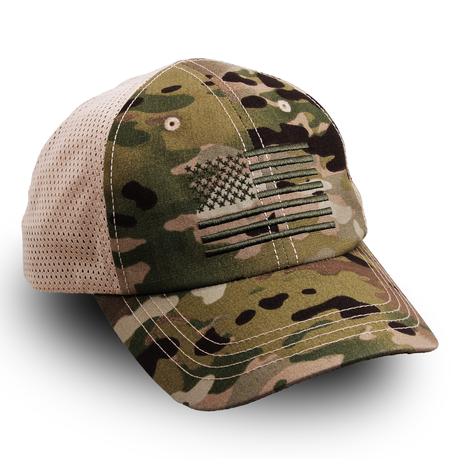 Multicam US Flag Cap