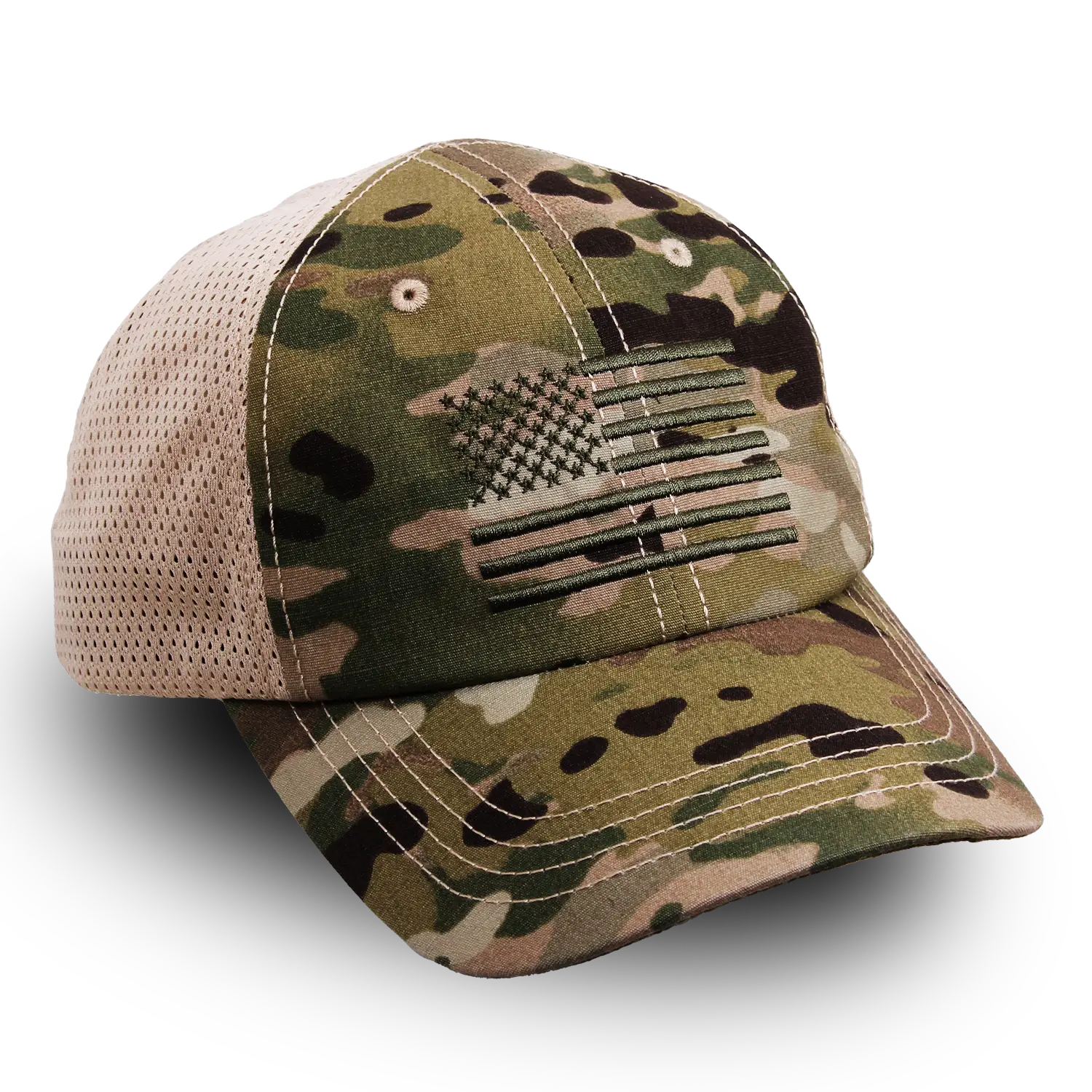 Multicam US Flag Cap