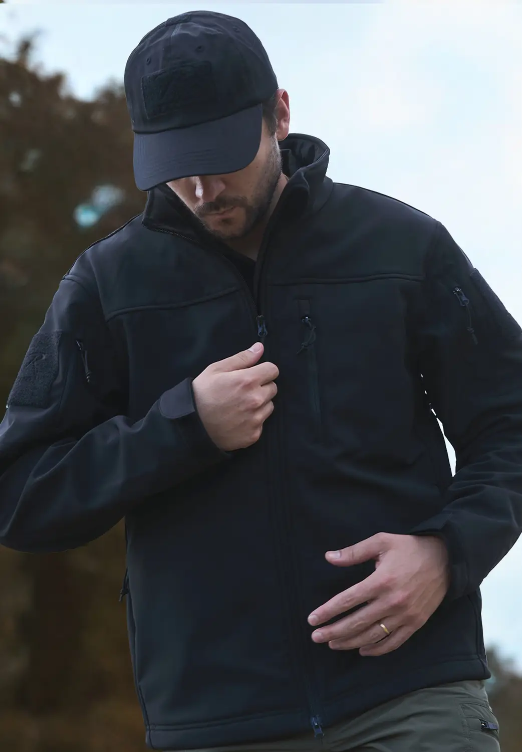 Soft Shell Jacket in Black