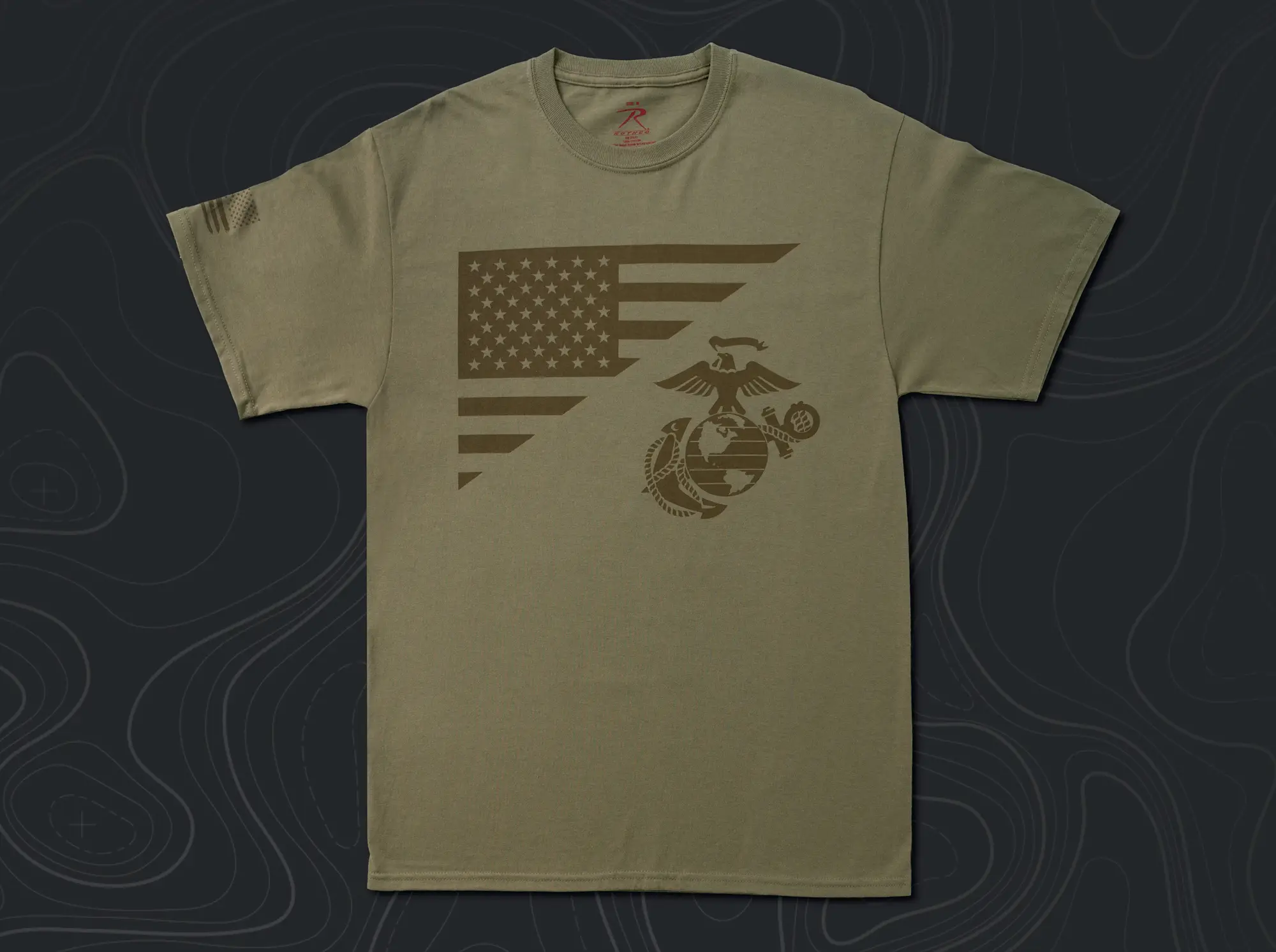 Distressed UF Flag Athletic Fit T-Shirt