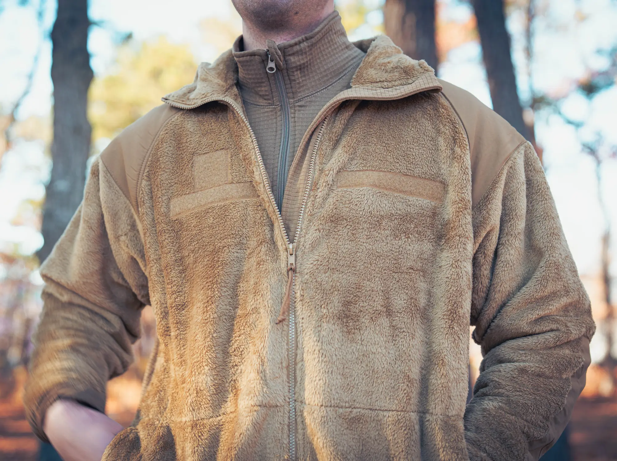 Outdoor ECWCS Layering with Jacket and Undershirt