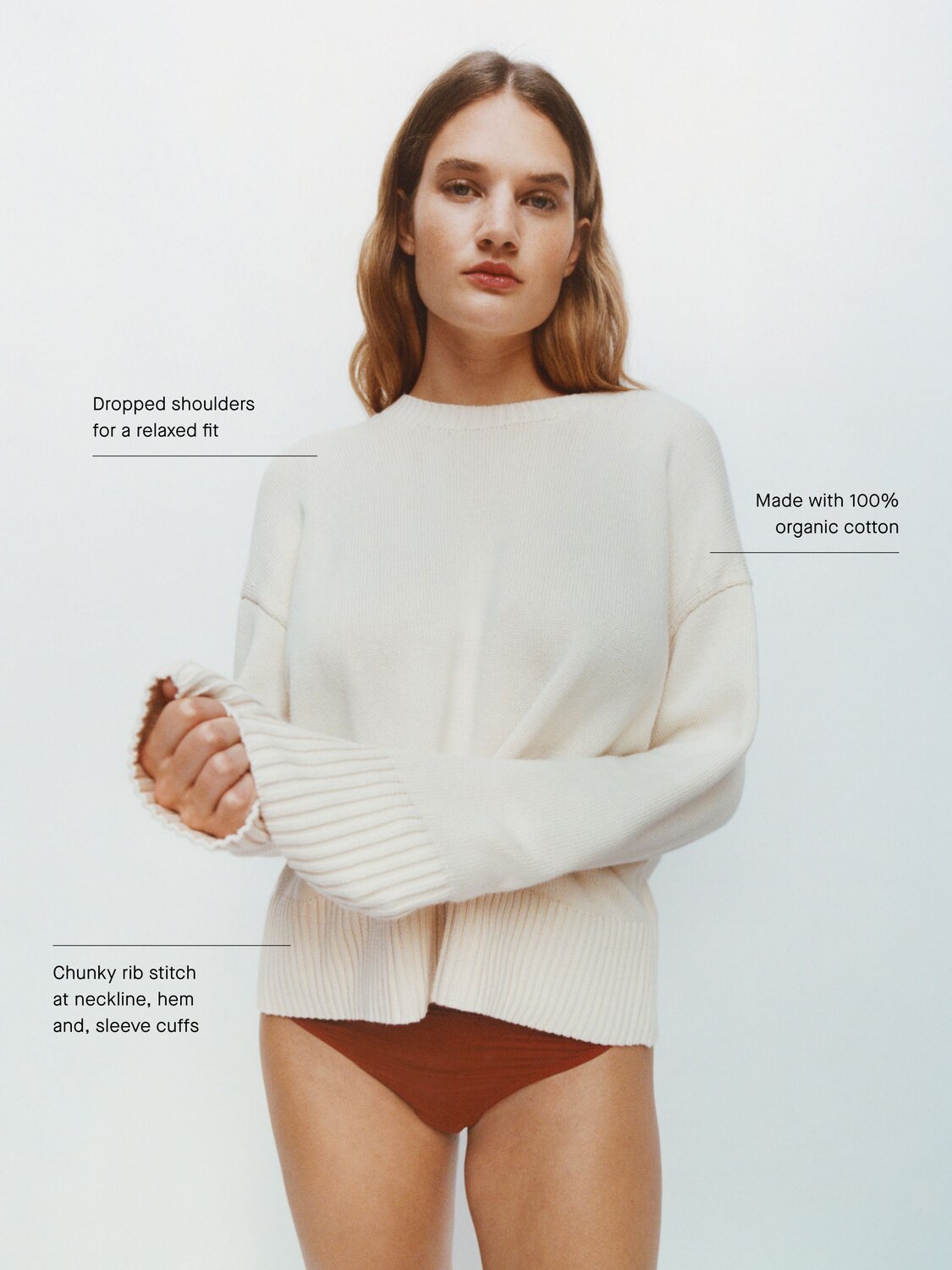 The Boxy Sweater in Everyday Cotton