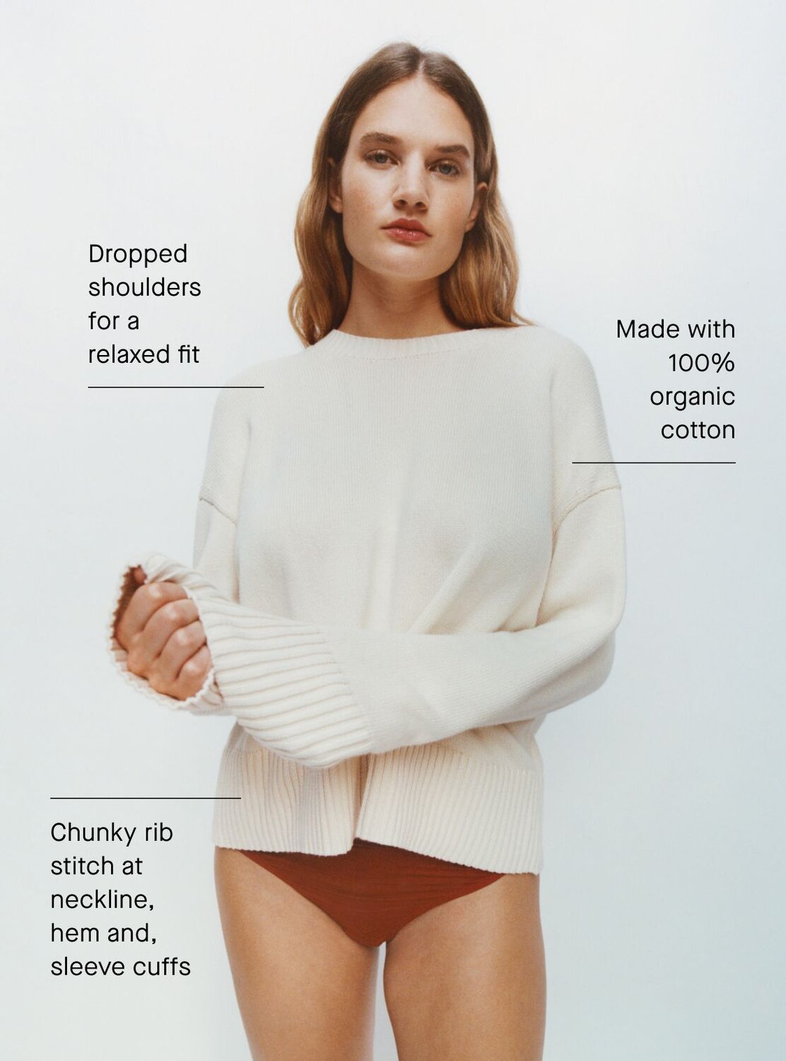 The Boxy Sweater in Everyday Cotton