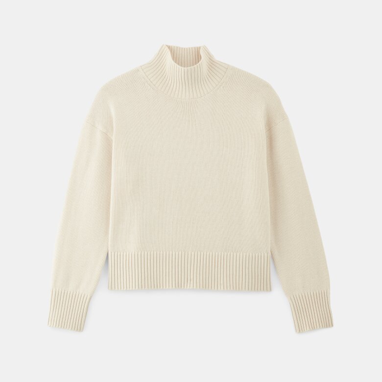 The Boxy Turtleneck in Everyday Cotton