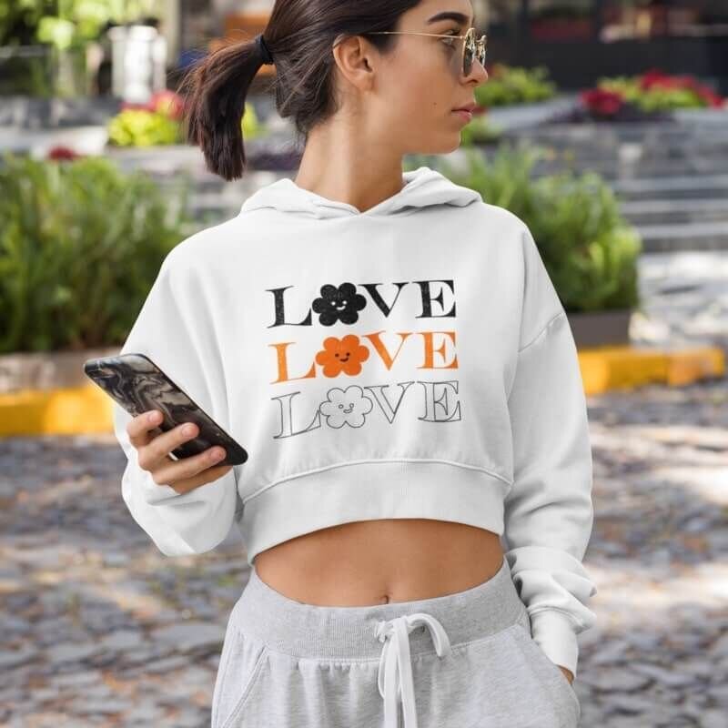 Custom Crop Top Hoodie 6