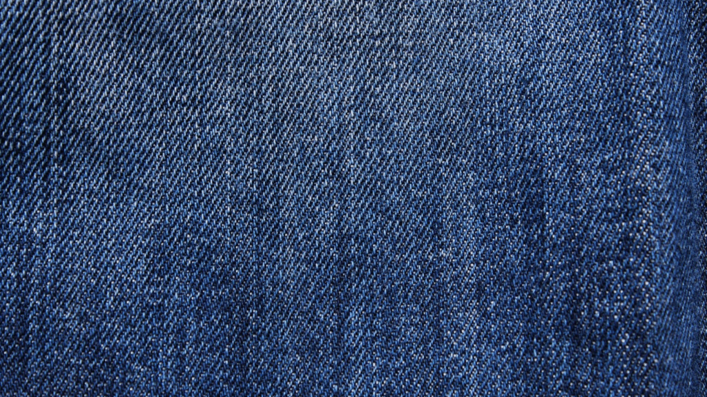 Close-up of a dark blue denim.