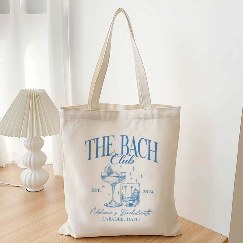 A tote bag for a Bachelorette party.