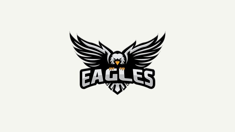 Logo featuring an eagle with outstretched wings above the word "EAGLES."