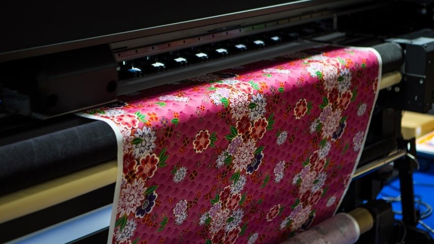 The process of dye sublimation printing, as one of the alternatives to screen printing.