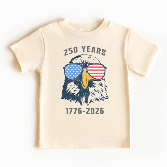 A white “USA” 4th of July-themed t-shirt.