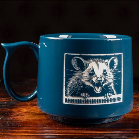 A patterned mug