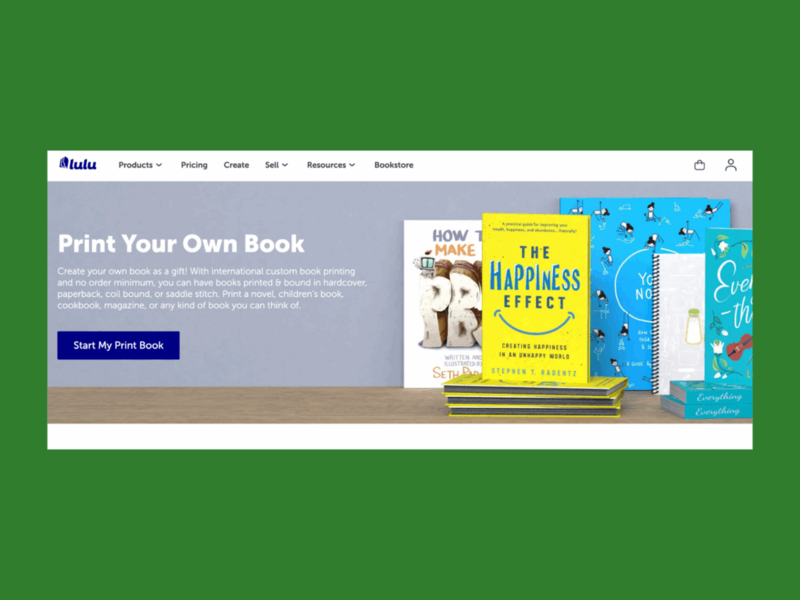 A screenshot of the Lulu xPress landing page.
