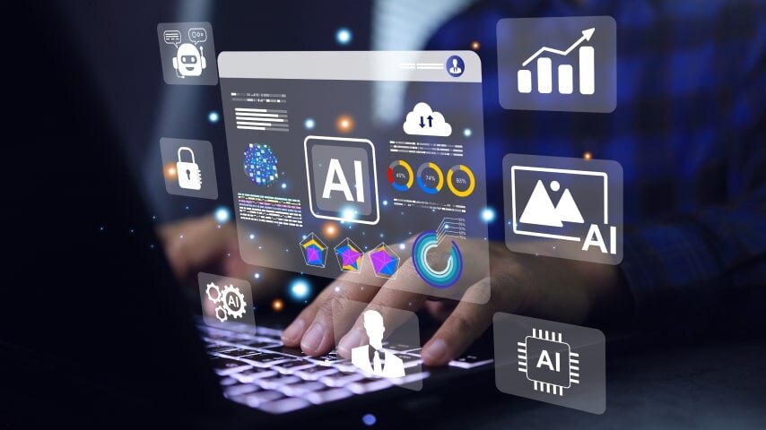 A person researching AI tools and trends for affiliate marketing.