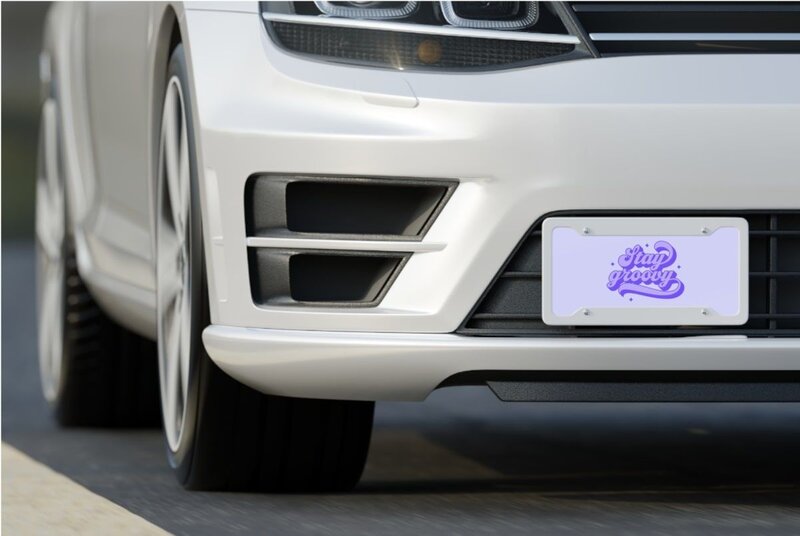 Custom front license plate