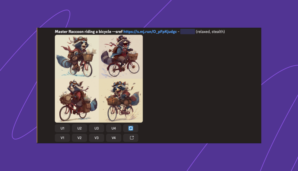 Style references in Midjourney.