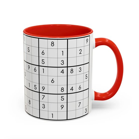 A patterned mug