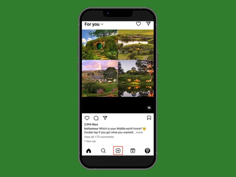 A screenshot of an Instagram app interface.