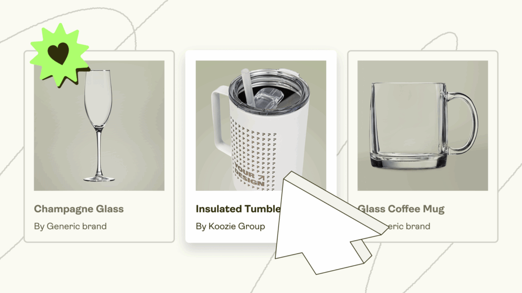 A selection of products that are suitable for laser engraving.