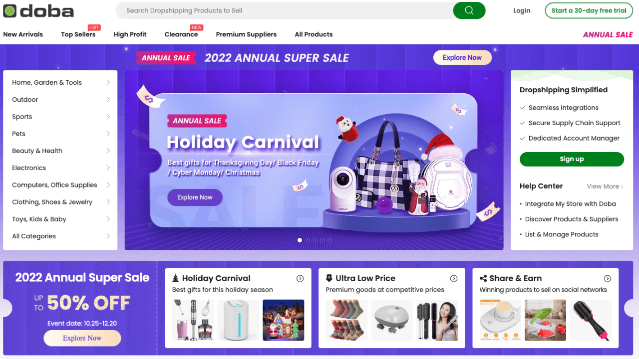 Top 15 Dropshipping Suppliers for Starting an Online Business - Doba