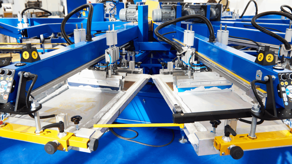 A machine producing a sheet of paper, with visible rollers and a conveyor belt in operation.