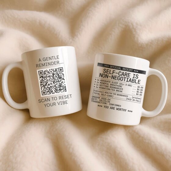 A patterned mug