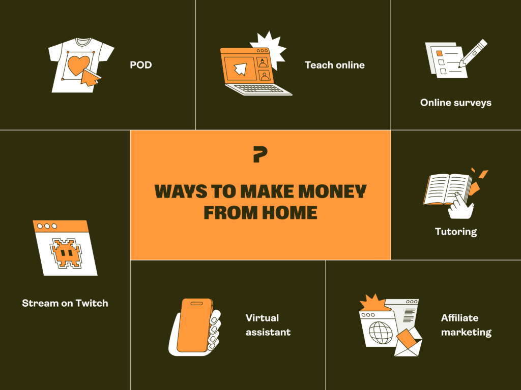 Make money from home.