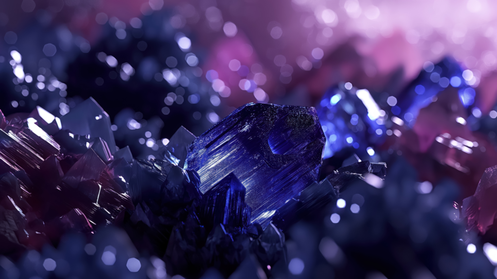 An AI visualization of the WGSN and Coloro color of 2025, Future Dusk.