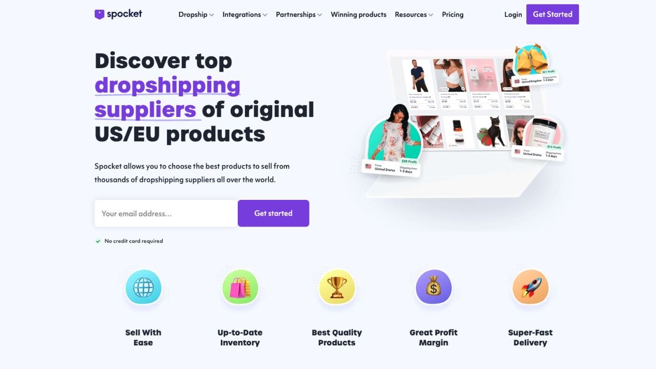 Top 15 Dropshipping Suppliers for Starting an Online Business - Spocket