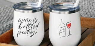 Introducing: Personalized wine tumbler for fun in the sun