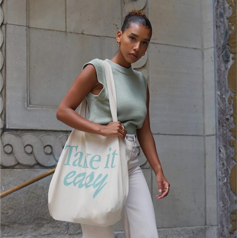 Custom printed tote bag