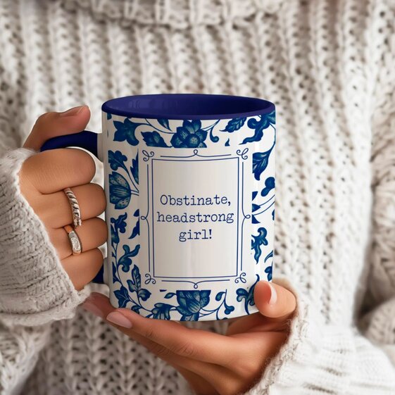 A patterned mug
