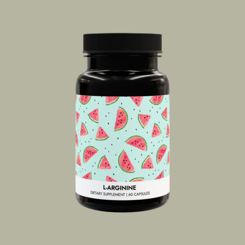 A mockup image of a custom supplement as an example of a trending product to sell online.