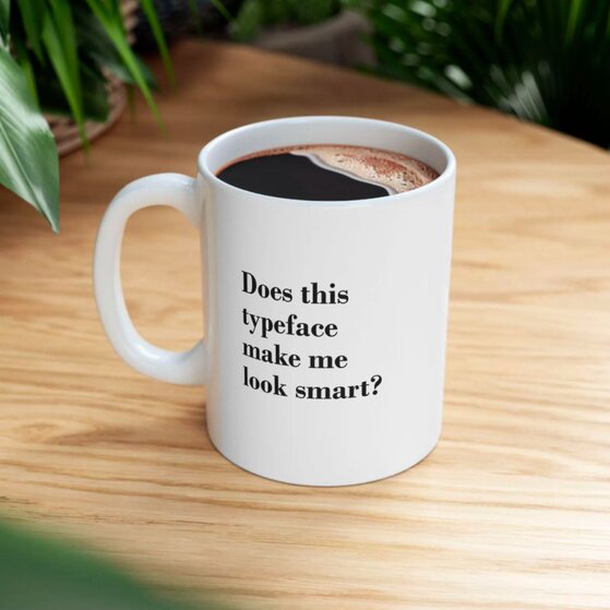 A patterned mug