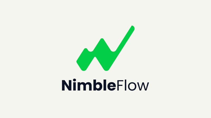 Logo of NimbleFlow with a green upward graph icon and the word "NimbleFlow" in bold lowercase text.