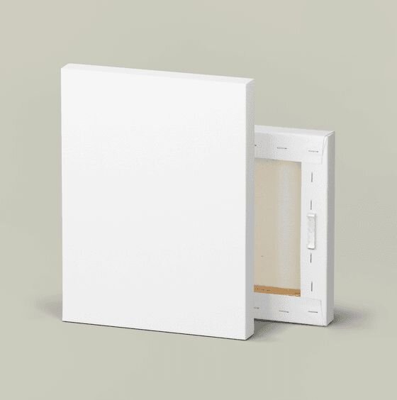 Matte canvas stretched