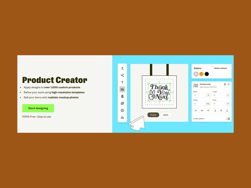 A screenshot of Printify’s Product Creator.