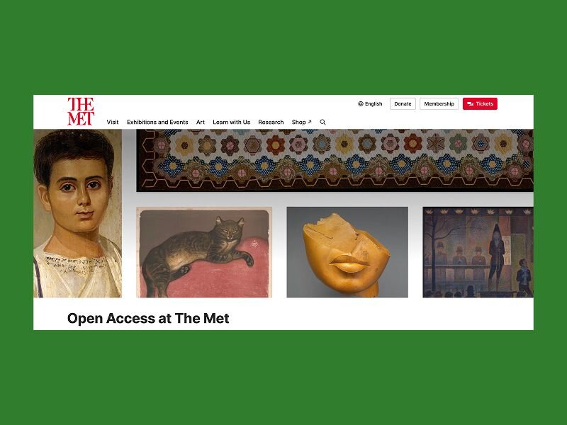 A screenshot of a website