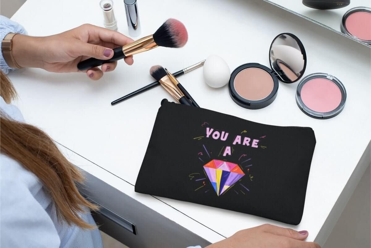 Personalized makeup bags