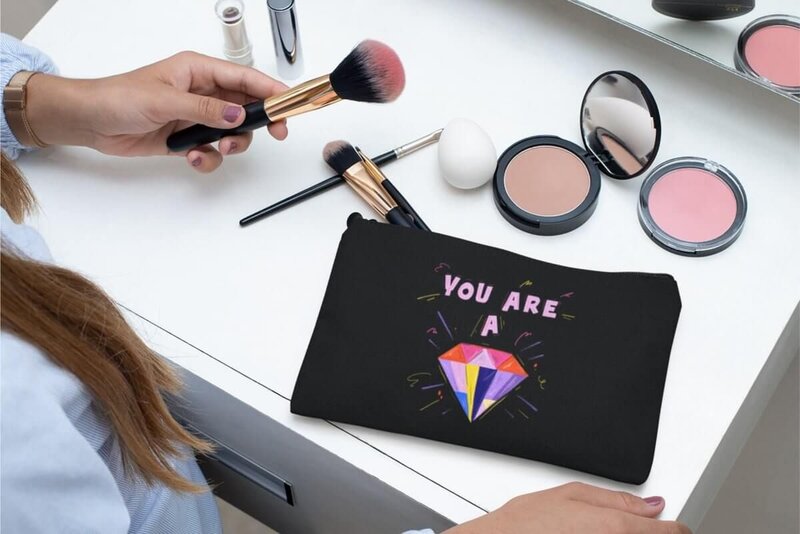 Personalized makeup bags