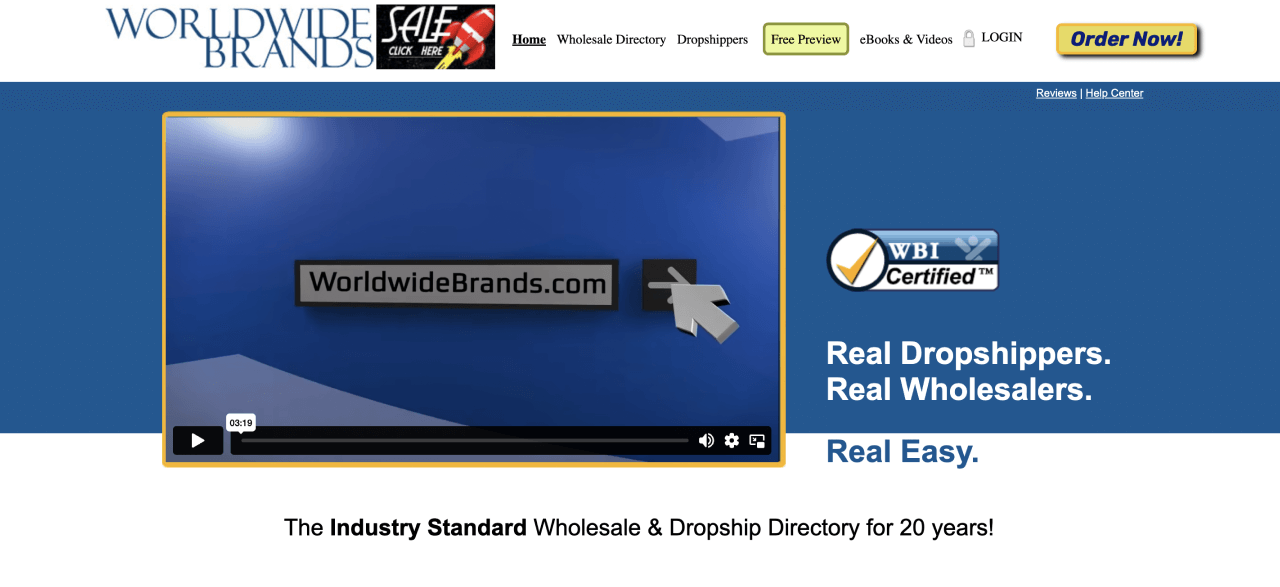 Best Dropshipping Websites - Worldwide Brands