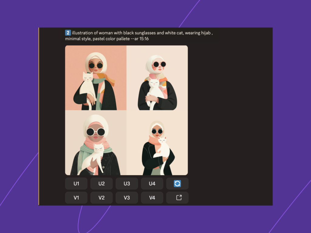 Imagine mode in Midjourney.