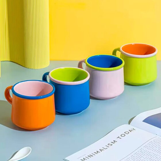 A patterned mug